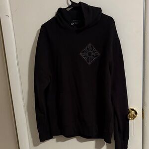 Harley Davidson Black Hoodie with Graphic Design Large